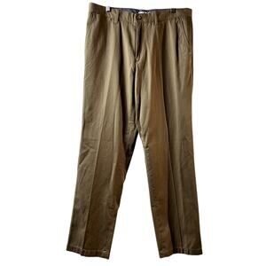 Nautica NWOT Khaki Classic Fit Pants Slacks Flat Front 34 x 32 (2937)